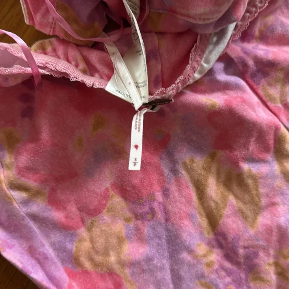 Free People Hot Pink Combo Get Physical Bustier Crop Top Shorts Co-Ord Set
